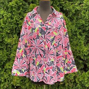 Foxcroft multicolor button up shirt